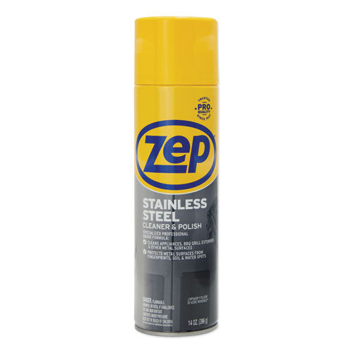 Stainless Steel Polish, 14 oz Aerosol Spray-(ZPEZUSSTL14EA)