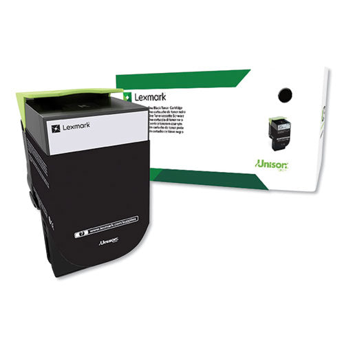 80C0HKG Return Program High-Yield Toner, 4,000 Page-Yield, Black, TAA Compliant-(LEX80C0HKG)