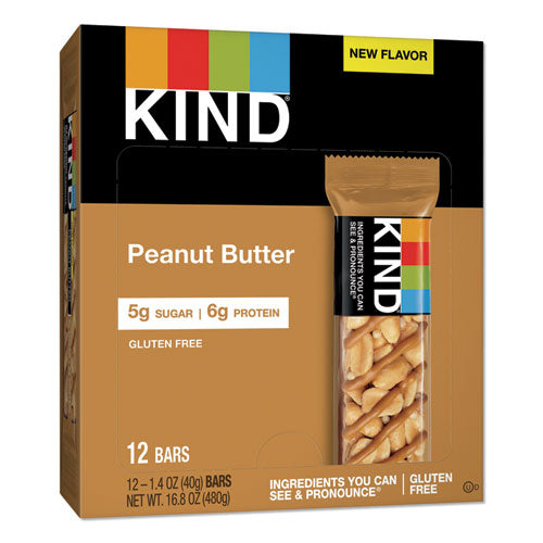 Nuts and Spices Bar, Peanut Butter, 1.4 oz, 12/Pack-(KND27742)