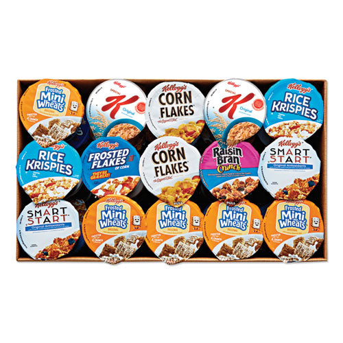 Breakfast Cereal - Single Serve, Classic Assortment, 2.1 oz Cup, 60/Carton-(KEB12609)