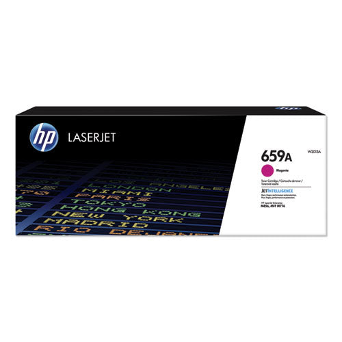 HP 659A, (W2013A) Magenta Original LaserJet Toner Cartridge-(HEWW2013A)