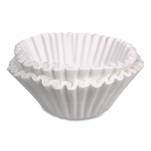 Coffee Filters, 12 Cup Size, Flat Bottom, 3,000/Carton-(BUN00518)