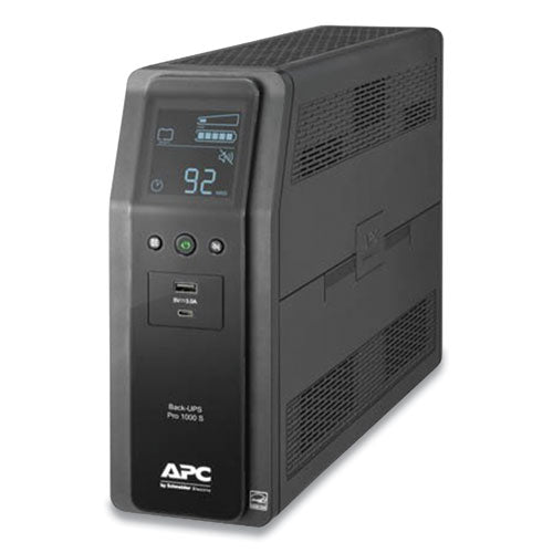 BR1000MS Back-UPS PRO BR Series SineWave Battery Backup System, 10 Outlets, 1,000 VA, 1,080 J-(SEUBR1000MS)