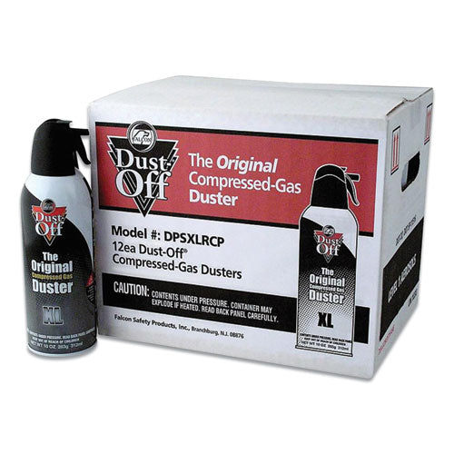 Disposable Compressed Gas Duster, 10 oz Can, 12/Pack-(FALDPSXLRCP)