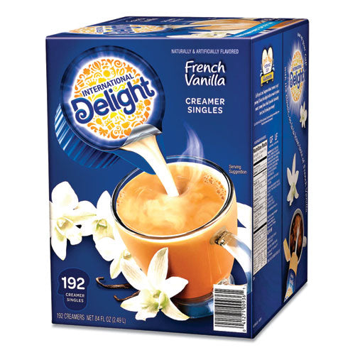 Flavored Liquid Non-Dairy Coffee Creamer, French Vanilla, 0.4375 oz Cups, 192/CT-(ITD827981)