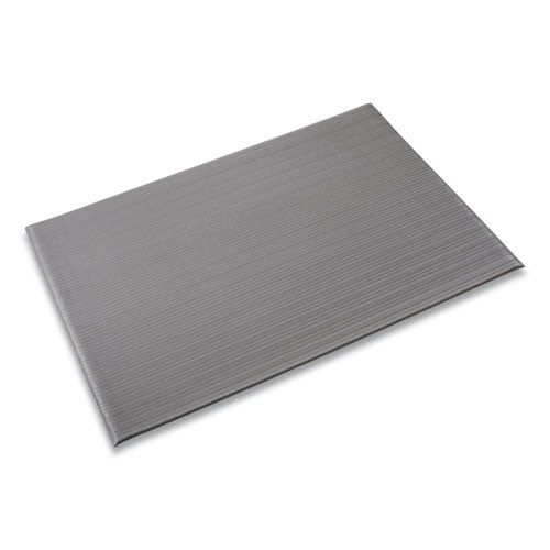 Ribbed Vinyl Anti-Fatigue Mat, 24 x 36, Gray-(CWNFL2436GY)