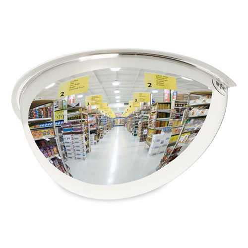 Half-Dome Convex Security Mirror, Half-Dome, 18" Diameter-(SEEPV18180)