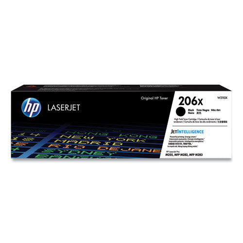 HP 206X, (W2110X) High-Yield Black Original LaserJet Toner Cartridge-(HEWW2110X)