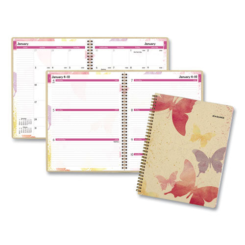 Watercolors Weekly/Monthly Planner, Watercolors Artwork, 11 x 8.5, Multicolor Cover, 13-Month (Jan to Jan): 2023 to 2024-(AAG791905G)