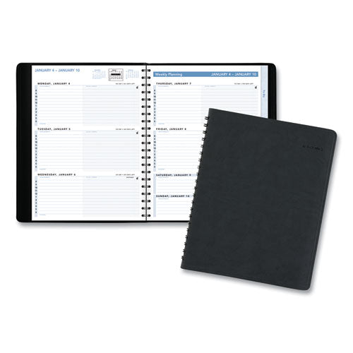 The Action Planner Weekly Appointment Book, 11 x 8, Black Cover, 12-Month (Jan to Dec): 2023-(AAG70EP0105)