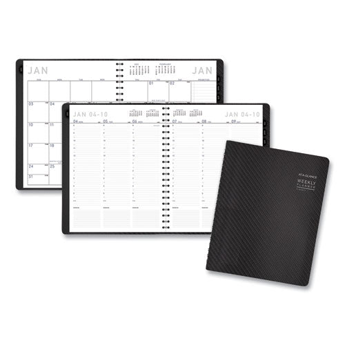 Contemporary Weekly/Monthly Planner, Vertical-Column Format, 11 x 8.25, Graphite Cover, 12-Month (Jan to Dec): 2023-(AAG70950X45)