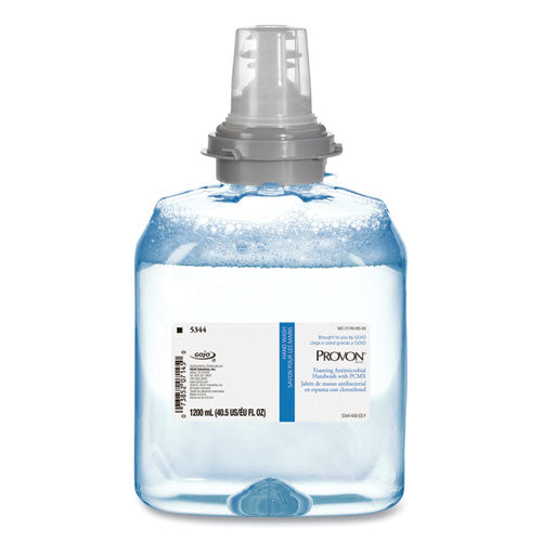 Foaming Antimicrobial Handwash with PCMX, For TFX Dispenser, Floral, 1,200 mL Refill, 2/Carton-(GOJ534402CT)