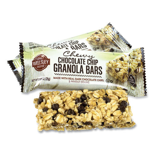 Chewy Chocolate Chip Granola Bars, 0.88 oz Bar, 60 Bars/Box, Ships in 1-3 Business Days-(GRR22000538)