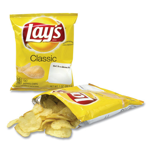 Regular Potato Chips, Classic Flavor, 1 oz Bag, 50/Carton, Ships in 1-3 Business Days-(GRR22000480)