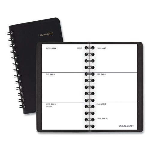 Weekly Planner, 4.5 x 2.5, Black Cover, 12-Month (Jan to Dec): 2023-(AAG7003505)