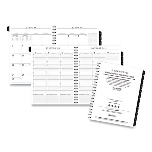 Executive Weekly/Monthly Planner Refill with 15-Minute Appointments, 11 x 8.25, White Sheets, 12-Month (Jan to Dec): 2023-(AAG7091110)