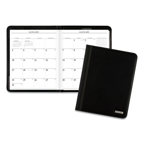 Executive Monthly Padfolio, 11 x 9, Black Cover, 13-Month (Jan to Jan): 2023 to 2024-(AAG7029005)