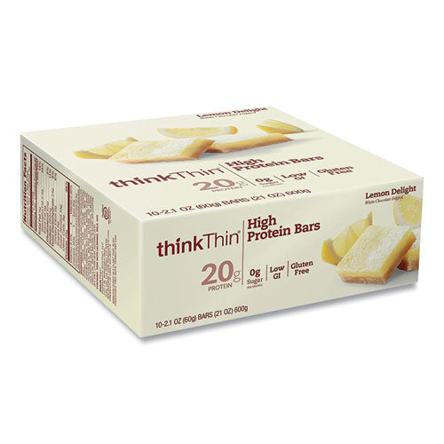 High Protein Bars, Lemon Delight, 2.1 oz Bar, 10 Bars/Carton, Ships in 1-3 Business Days-(GRR20902479)