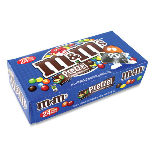 Pretzel M and Ms, 1.14 oz Pack, 24 Packs/Box, Ships in 1-3 Business Days-(GRR20901305)