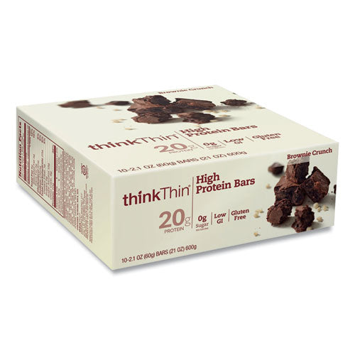 High Protein Bars, Brownie Crunch, 2.1 oz Bar, 10 Bars/Carton, Ships in 1-3 Business Days-(GRR20902478)