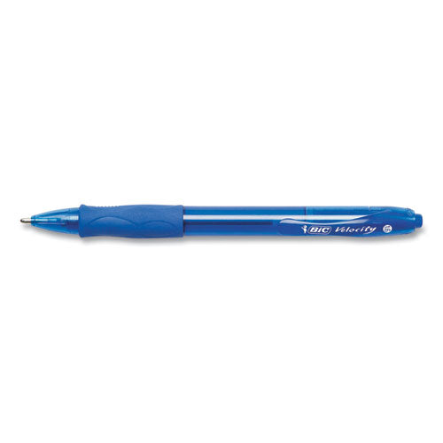 GLIDE Bold Ballpoint Pen, Retractable, Bold 1.6 mm, Blue Ink, Translucent Blue Barrel, 4/Pack-(BICVLGBP41BLU)