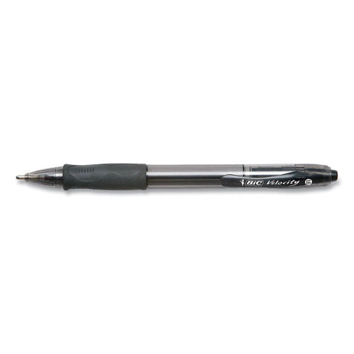 GLIDE Bold Ballpoint Pen, Retractable, Bold 1.6 mm, Black Ink, Translucent Black Barrel, 4/Pack-(BICVLGBP41BLK)