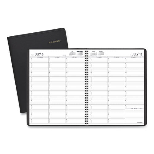 Weekly Appointment Book, 11 x 8.25, Black Cover, 14-Month (July to Aug): 2022 to 2023-(AAG7095705)