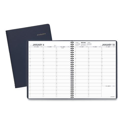 Weekly Appointment Book, 11 x 8.25, Navy Cover, 13-Month (Jan to Jan): 2023 to 2024-(AAG7095020)