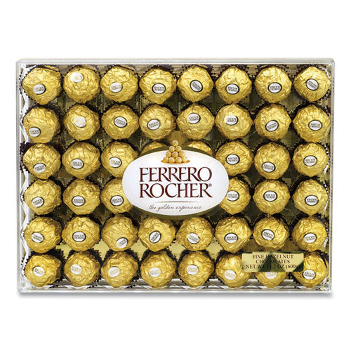 Hazelnut Chocolate Diamond Gift Box, 21.2 oz, 48 Pieces, Ships in 1-3 Business Days-(GRR24100015)