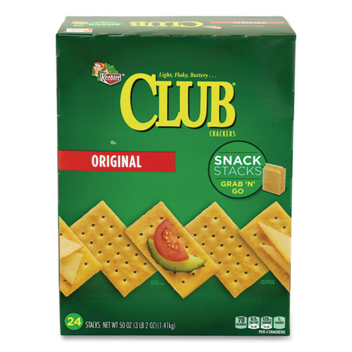 Original Club Crackers Snack Stacks, 50 oz Box, Ships in 1-3 Business Days-(GRR90000124)