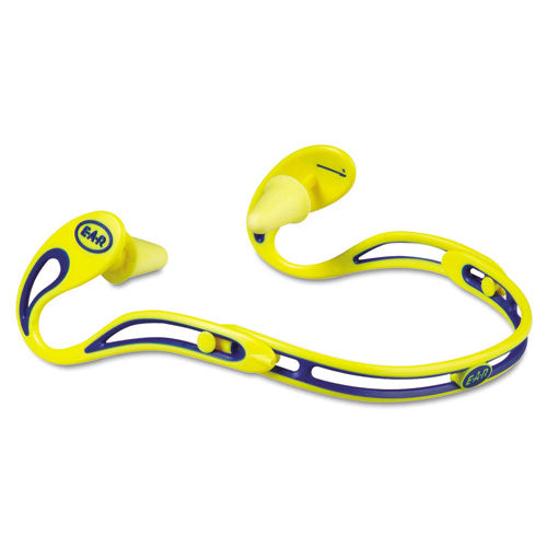 E-A-R Swerve Banded Hearing Protector, Corded, Yellow-(MMM3222000)