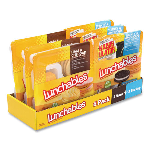 Lunchables Variety Pack, Turkey/American and Ham/Cheddar, 6/Box, Ships in 1-3 Business Days-(GRR90200011)