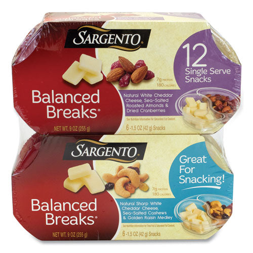 Balanced Breaks, Two Assorted Flavor Packs, 1.5 oz Pack, 12 Packs/Box, Ships in 1-3 Business Days-(GRR90200006)