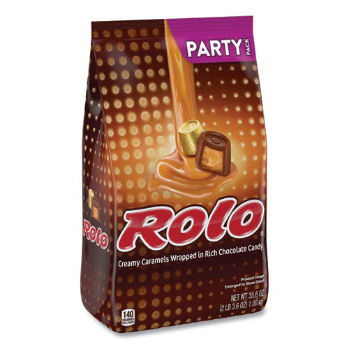 Party Pack Creamy Caramels Wrapped in Rich Chocolate Candy, 35.6 oz Bag, Ships in 1-3 Business Days-(GRR24600406)