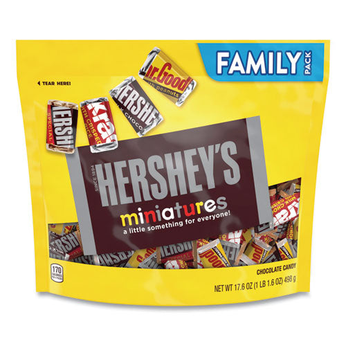 Miniatures Variety Family Pack, Assorted Chocolates, 17.6 oz Bag, Ships in 1-3 Business Days-(GRR24600427)