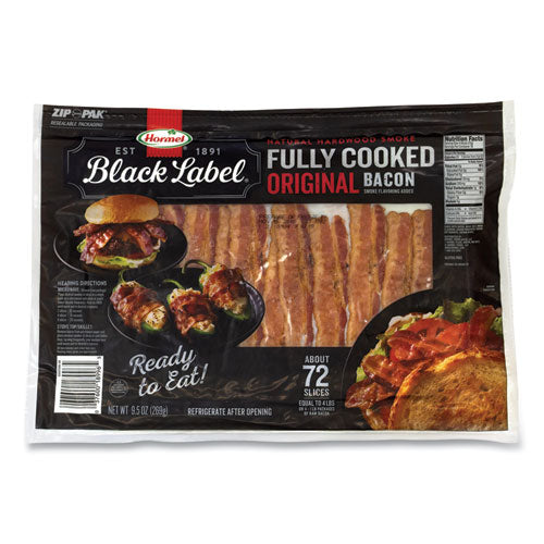 Fully Cooked Bacon, Original, 9.5 oz Package, Approximately 72 Slices/Pack, Ships in 1-3 Business Days-(GRR90200109)