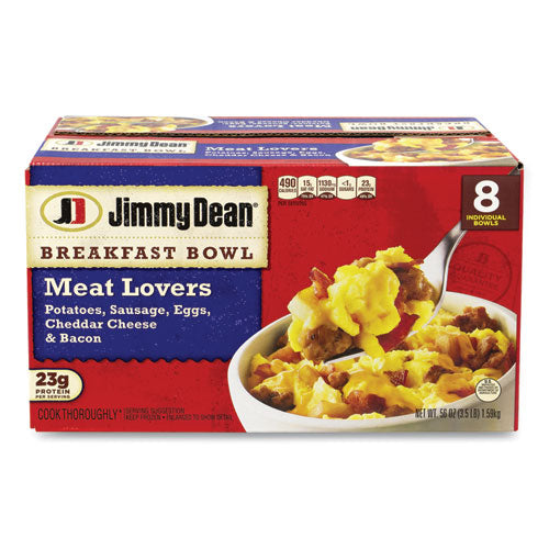 Breakfast Bowl Meat Lovers, 56 oz Box, 8 Bowls/Box, Ships in 1-3 Business Days-(GRR90300029)