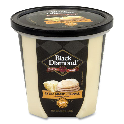 Extra Sharp White Cheddar Cheese Spread, 24 oz Tub, Ships in 1-3 Business Days-(GRR90200077)