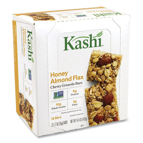 Chewy Granola Bars, Honey Almond Flax, 1.2 oz Bar, 12 Bars/Box, 2 Boxes/Pack, Ships in 1-3 Business Days-(GRR29500065)