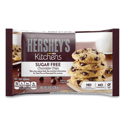 Sugar Free Chocolate Chips, 8 oz Bag, 2/Pack, Ships in 1-3 Business Days-(GRR24600350)