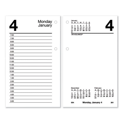 Desk Calendar Recycled Refill, 3.5 x 6, White Sheets, 2023-(AAGE717R50)