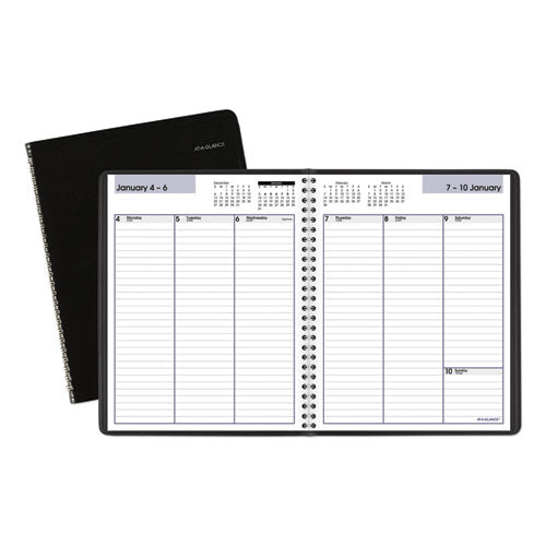 DayMinder Weekly Planner, Vertical-Column Format, 8.75 x 7, Black Cover, 12-Month (Jan to Dec): 2023-(AAGG59000)