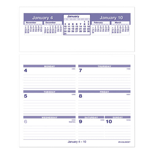 Flip-A-Week Desk Calendar Refill, 7 x 6, White Sheets, 2023-(AAGSW705X50)