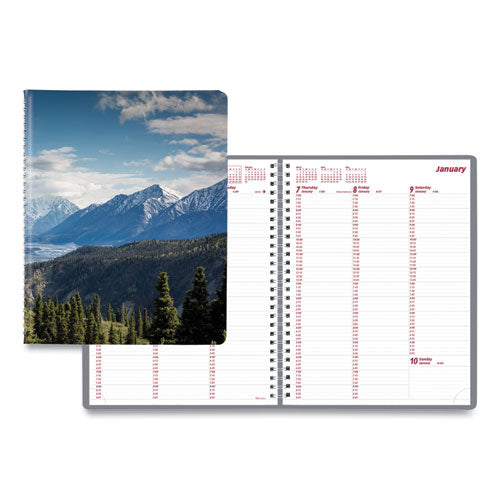 Mountains Weekly Appointment Book, Mountains Photography, 11 x 8.5, Blue/Green Cover, 12-Month (Jan to Dec): 2023-(REDCB950G04)