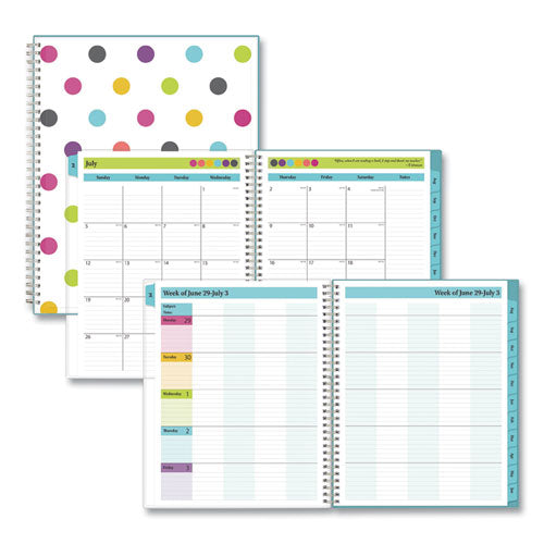 Teacher Dots Academic Year Create-Your-Own Cover Weekly/Monthly Planner, 11 x 8.5, 12-Month (July to June): 2022 to 2023-(BLS100330)