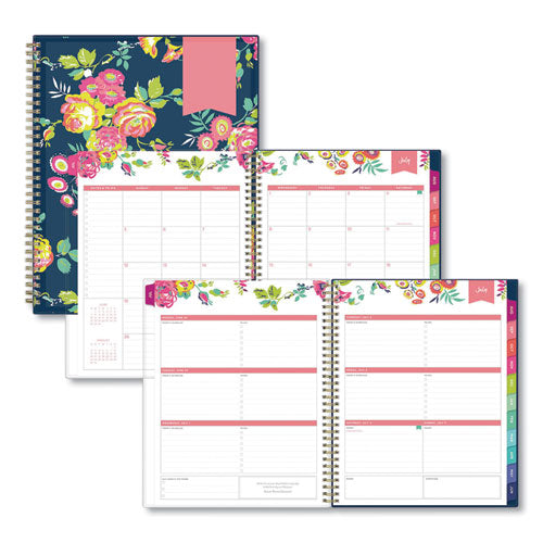 Day Designer Peyton Create-Your-Own Cover Weekly/Monthly Planner, Floral, 11 x 8.5, Navy, 12-Month (July-June): 2022-2023-(BLS107924)