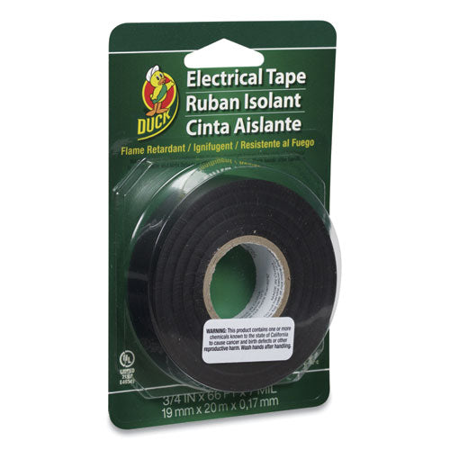 Pro Electrical Tape, 1" Core, 0.75" x 66 ft, Black-(DUC551117)