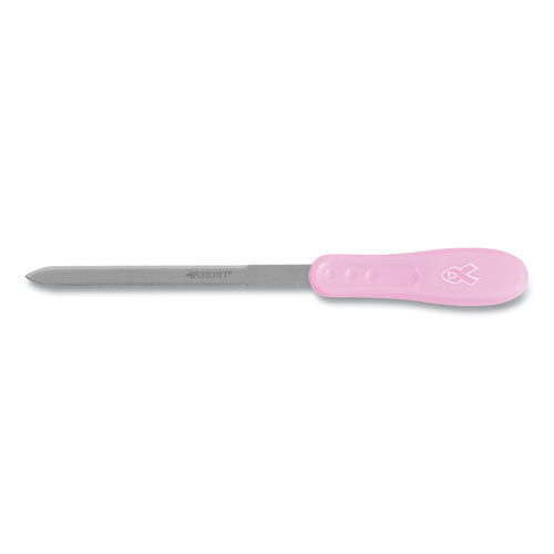 Pink Ribbon Stainless Steel Letter Opener, 9", Pink-(ACM15424)