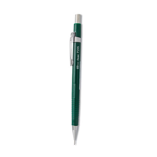 Sharp Mechanical Pencil, 0.5 mm, HB (#2.5), Black Lead, Green Barrel-(PENP205D)