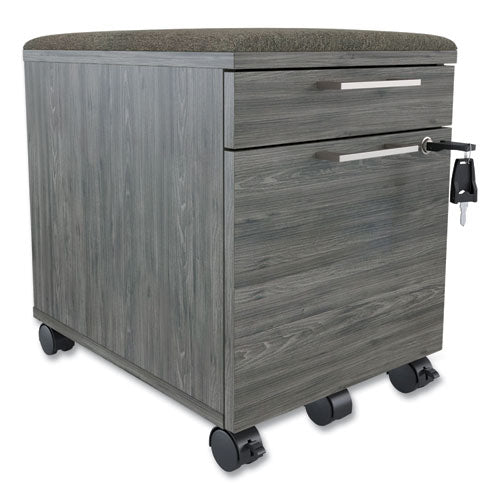 Prestige Mobile Pedestal File, Left or Right, 2-Drawers: Box/File, Legal/Letter, Gray, 15.6" x 21" x 20.7"-(UOS24398958)